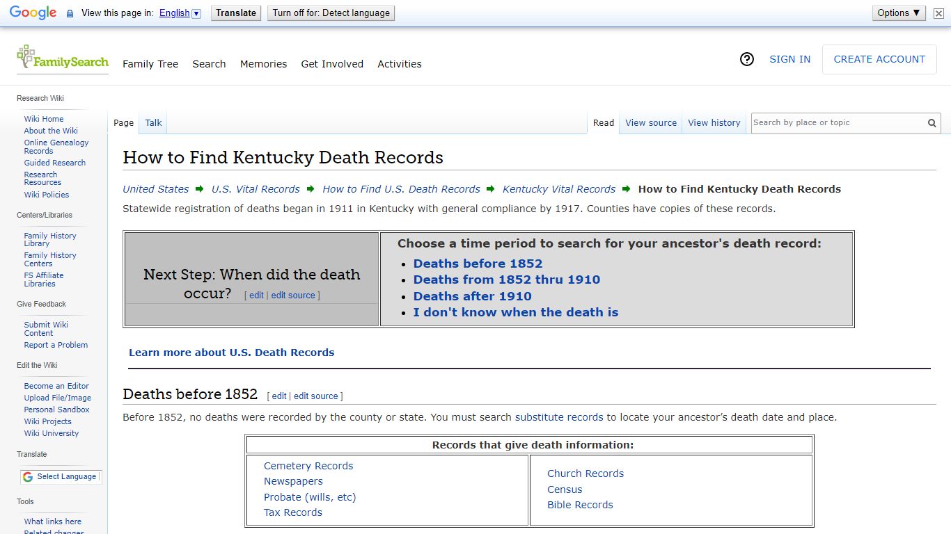How to Find Kentucky Death Records • FamilySearch